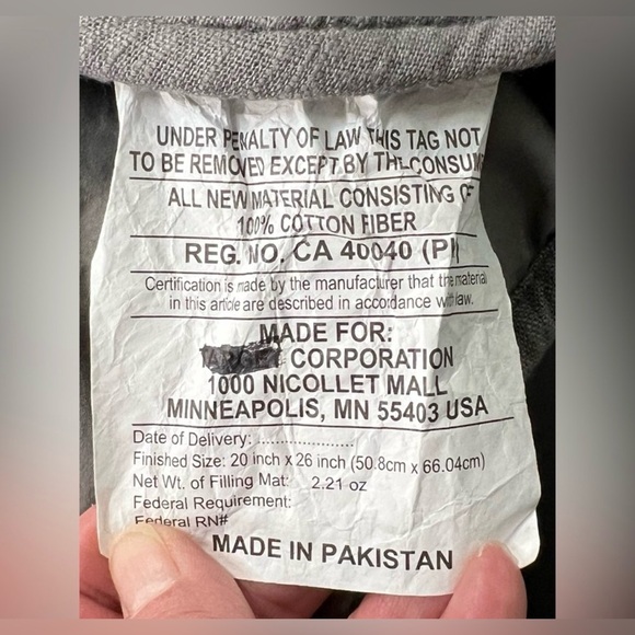 NEW Casaluna Heavyweight Linen Blend Queen Size Quilt Dark Gray Winter Cozy Warm - Picture 14 of 14